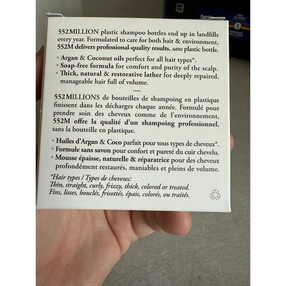 Odacite 552M Shampoo Bar Argan and Coconut NEW - Picture 2 of 2